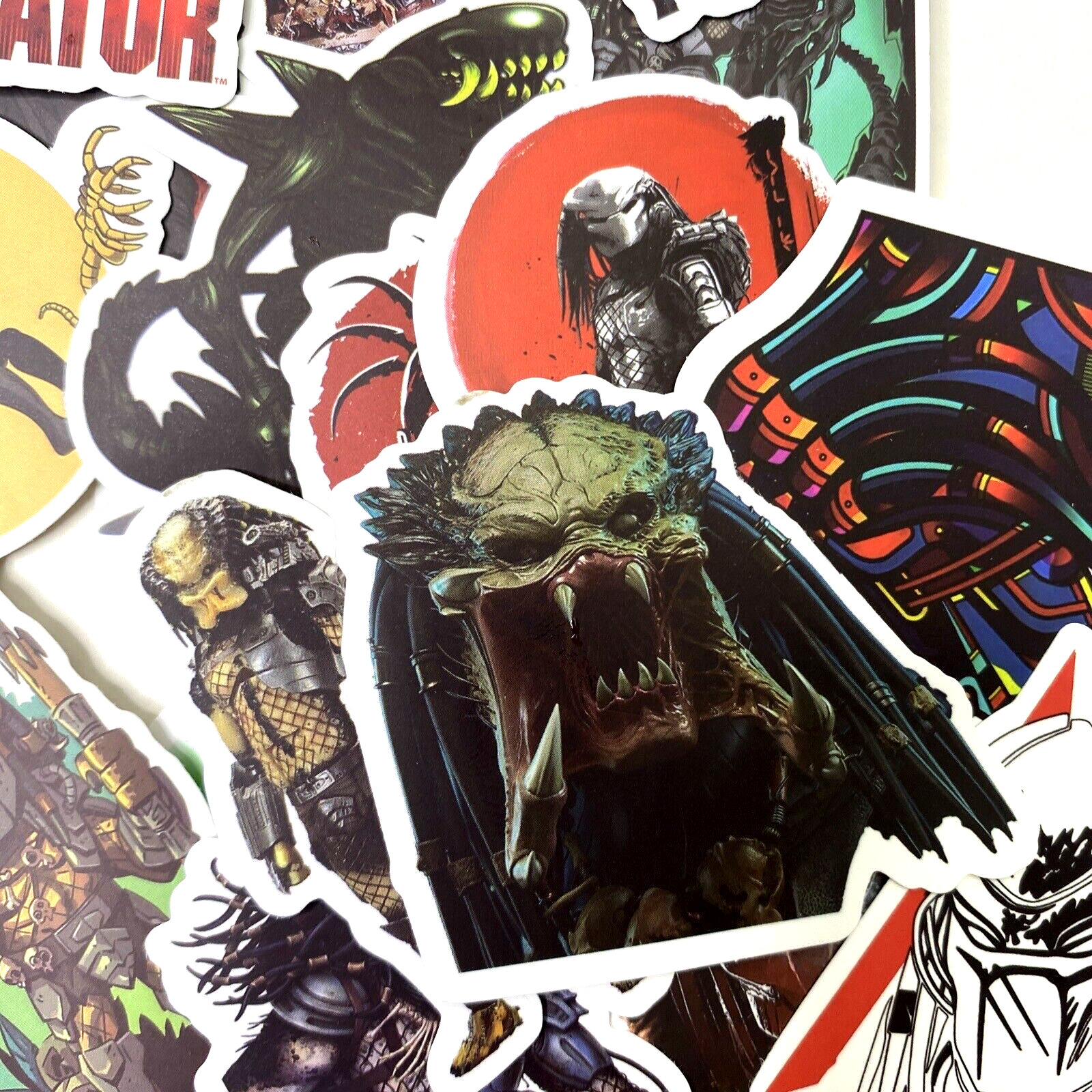 50pc Alien vs. Predator Phone Laptop Water Bottle Decal Sticker Pack