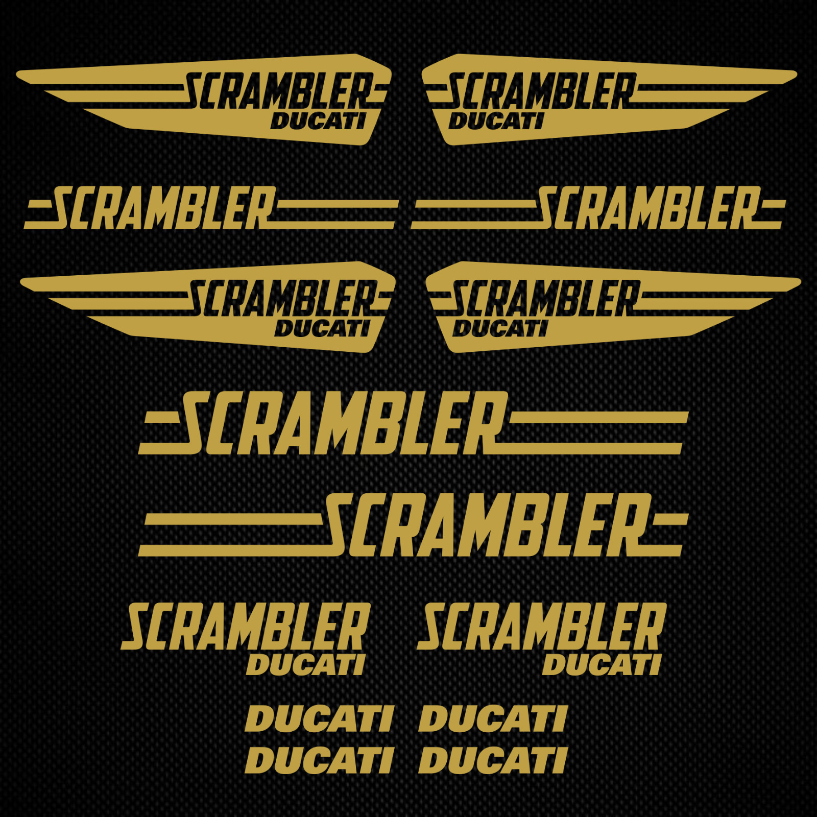 Ducati decal Scrambler 14x replacement sticker set tuning motorbike vinyl ORACAL