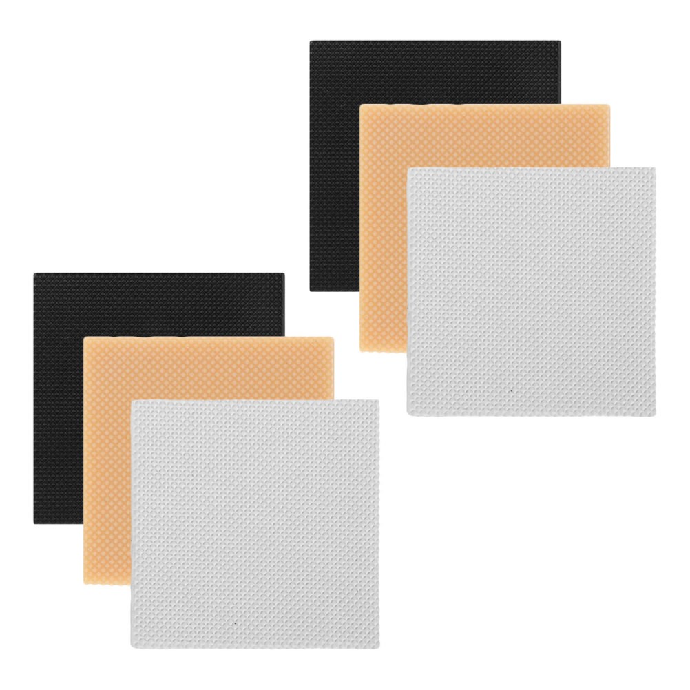 3 Pairs Durable Rubber Heel Replacement Pads for Shoes High Heel Noise Reduction