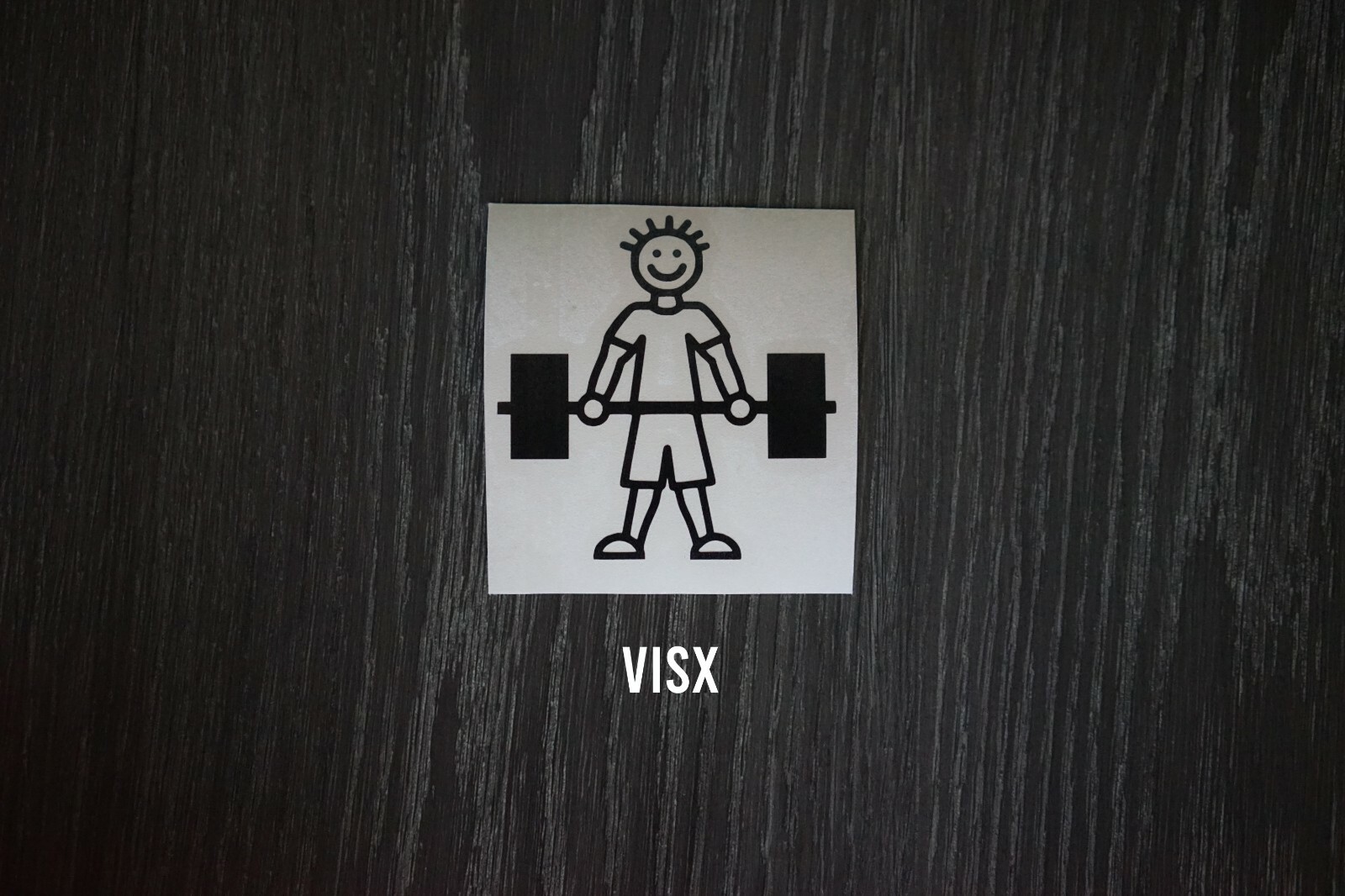 Stick Figure Crossfit Logo Diecut Vinyl Decal Sticker Car Window Wall Gym Weight