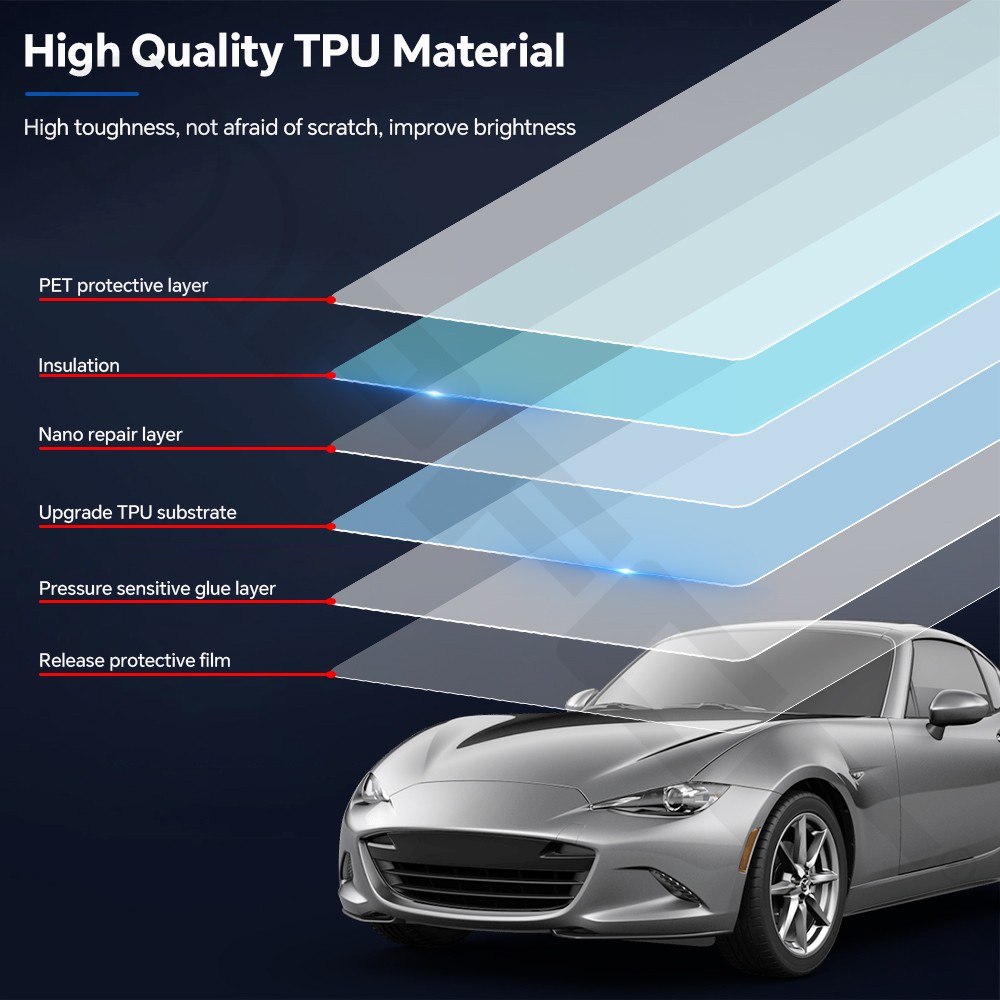 For Mazda MX-5 MX5 2016-2026 Precut Kit Paint Protection Clear Film PPF Full Car