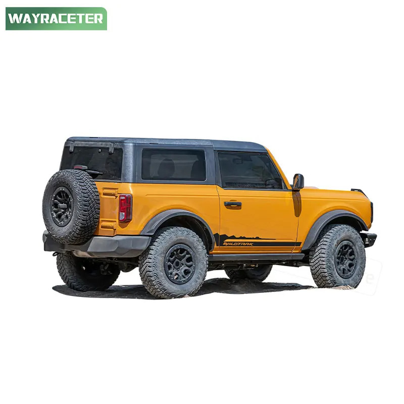 Aftermarket Carbon Fiber Door Side Stripe Decal for Ford Bronco 2-Door & 4-Door