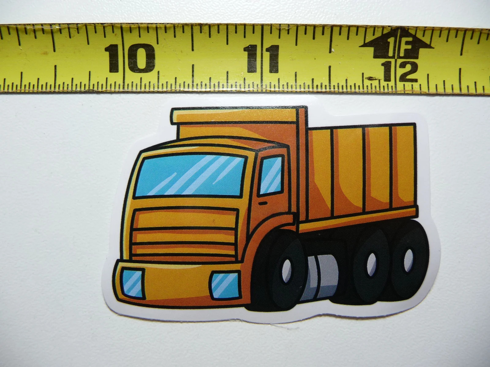 LEFT DUMP TRUCK SMALL STICKER DECAL CONSTRUCTION DEVELOPMENT MACHINERY DRIVER