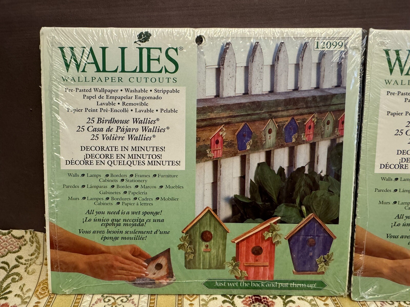 Wallies Wallpaper Cutouts Birdhouse 25 Pieces LOT of 2
