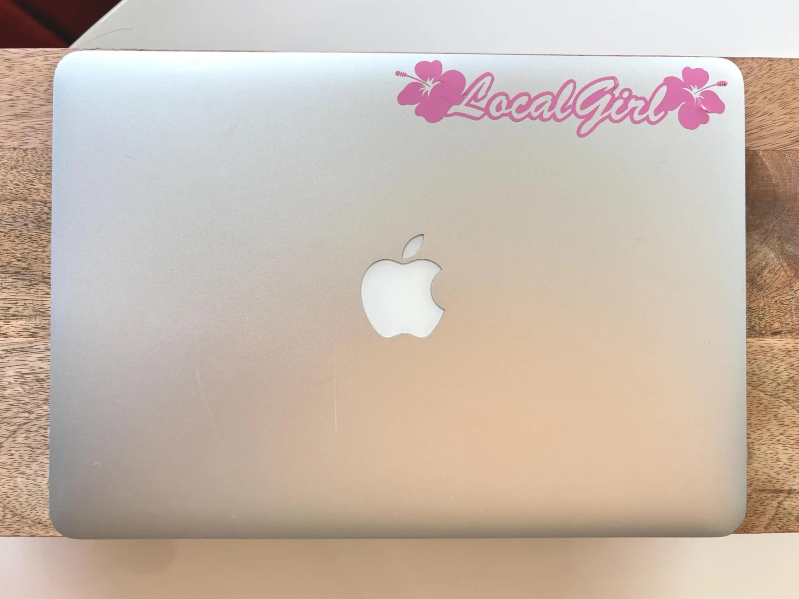 Pink Local Girl 6" Hibiscus Hawaii Island Vinyl Car Truck Window Decal Sticker