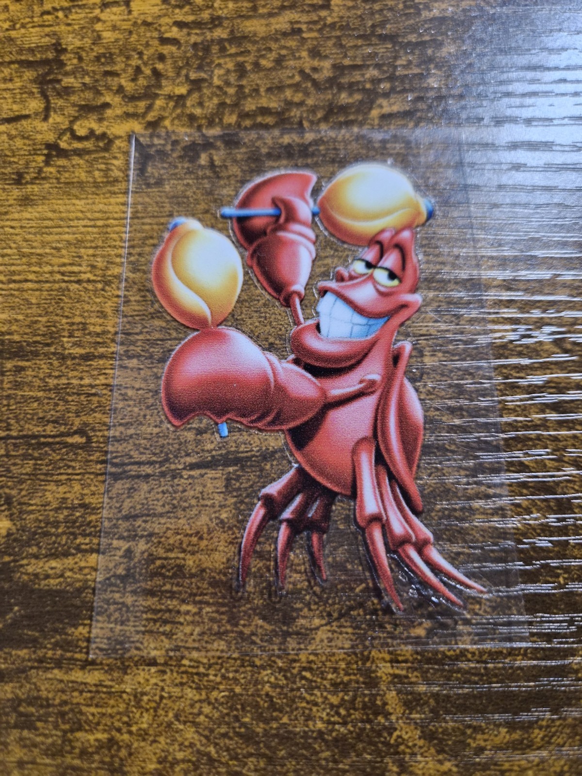 THE LITTLE MERMAID SEBASTIAN High Quality UVDTF Decal Sticker waterproof USA