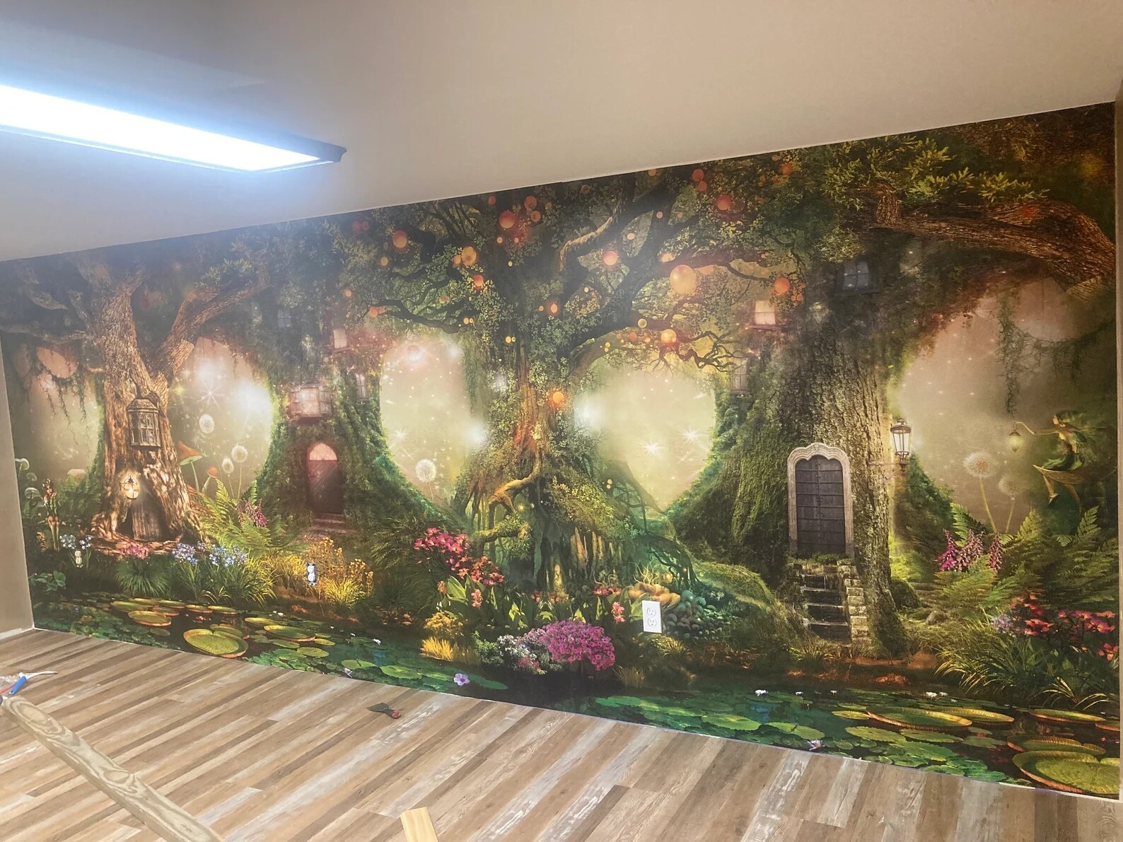 Enchanted Forest Wallpaper | Peel-n-Stick Wall Mural | Fantasy Nursery Decor