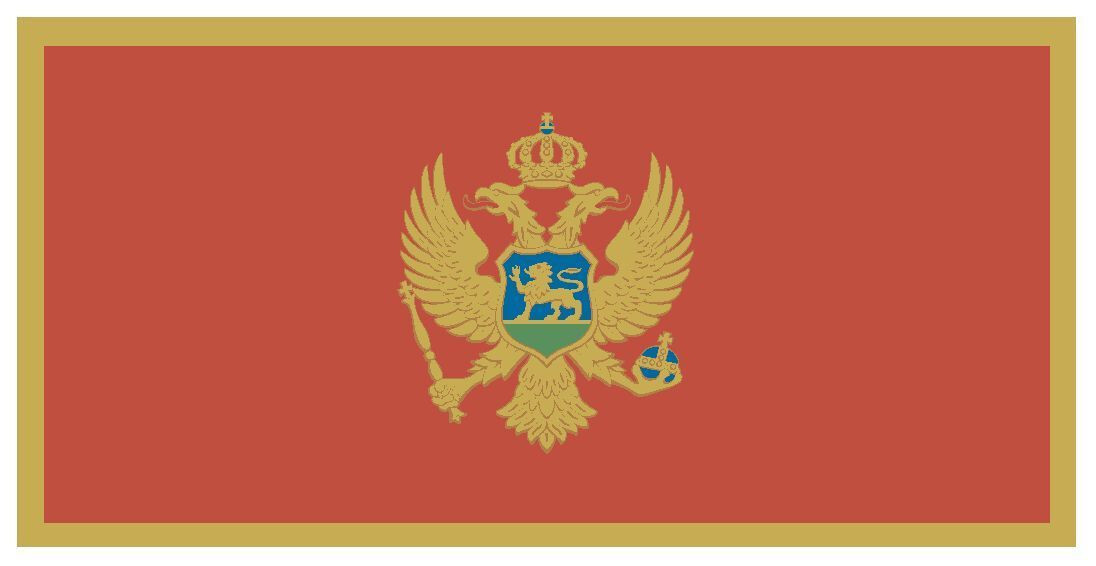 Montenegro International Flag Sticker Decal F318