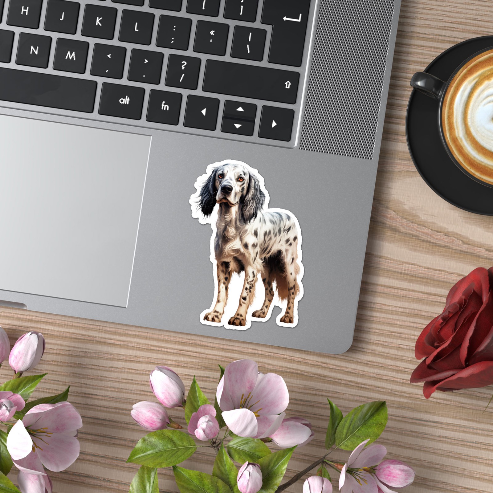 English Setter – Vinyl Decal Sticker – Car Window Laptop – ebn12179