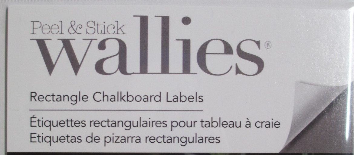 CHALKBOARD LABELS DECALS ADHESIVE BACKED VINYL PEEL & STICK -9 COUNT