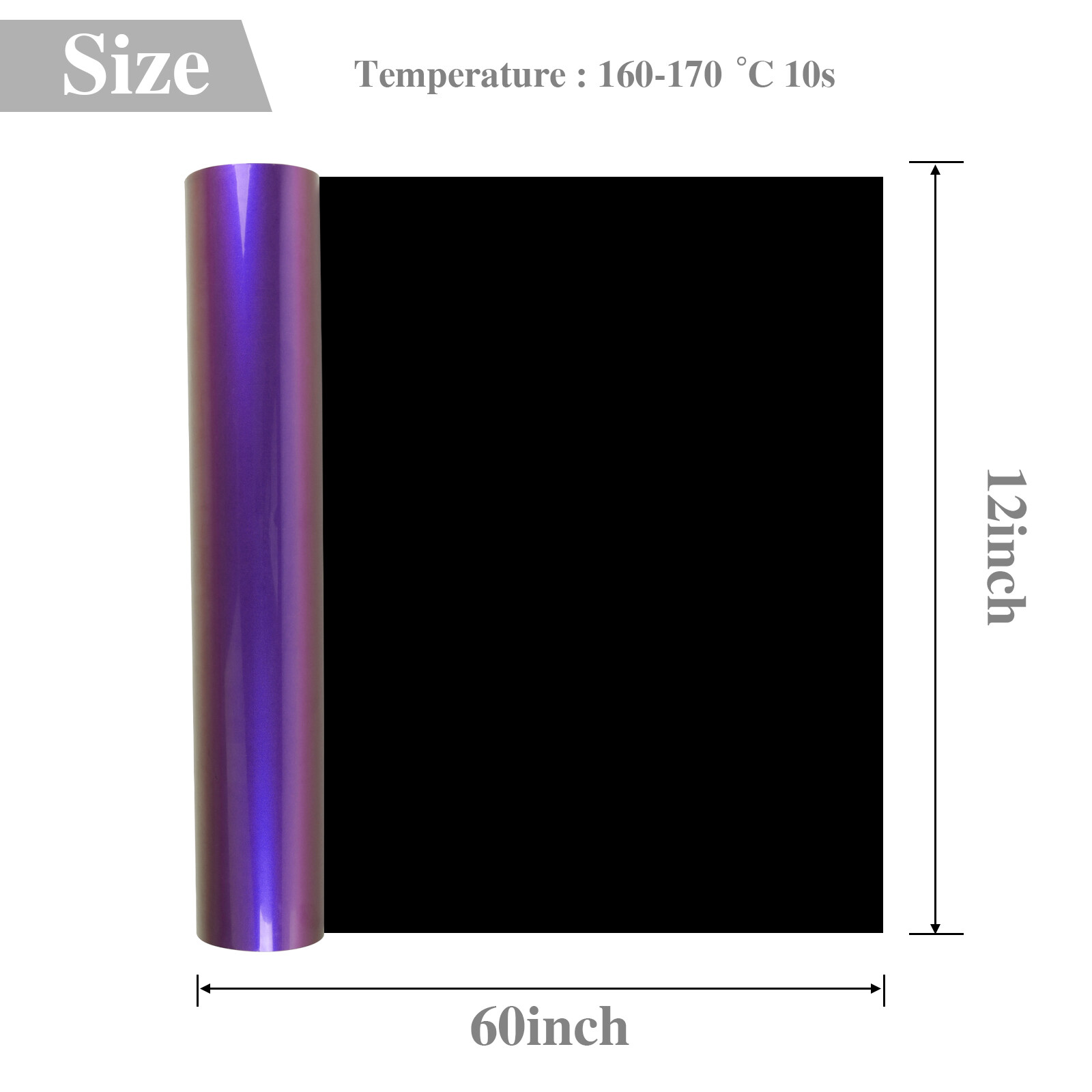 Chameleon HTV Heat Transfer Vinyl Iron On Vinyl for T-Shirt DIY Gradient Change