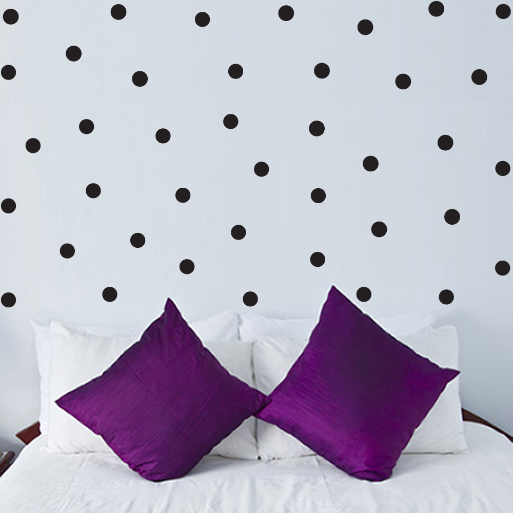 40 GOLD metallic matt 5 cm (2 inch) POLKA DOTS shape spot wall stickers decals