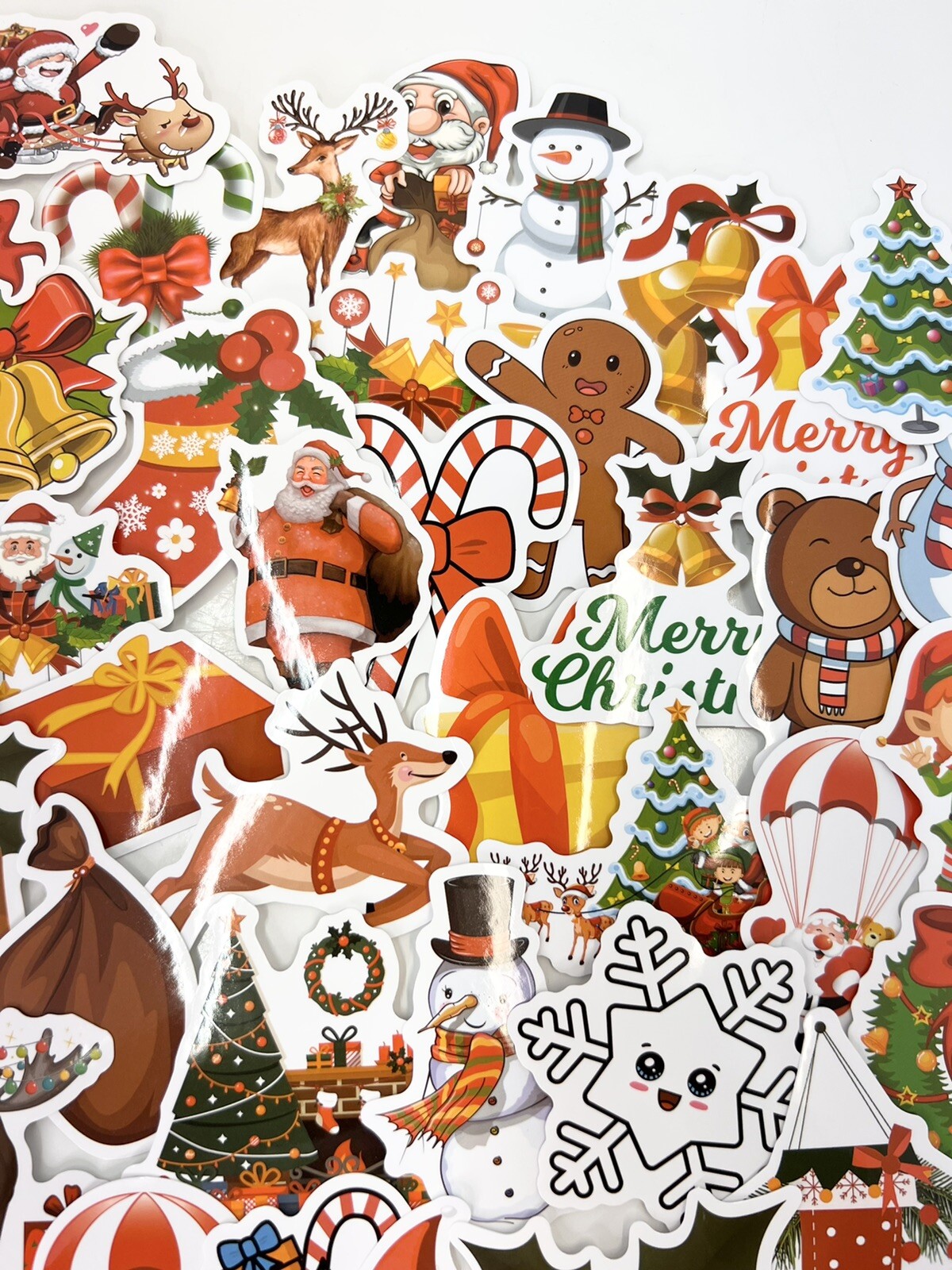 30 Random Holiday Christmas Vinyl Stickers Free Shipping