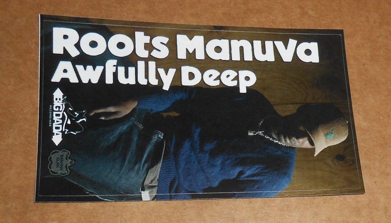 Roots Manuva Awfully Deep Sticker Promo (rectangle) 5×3 Rap RARE