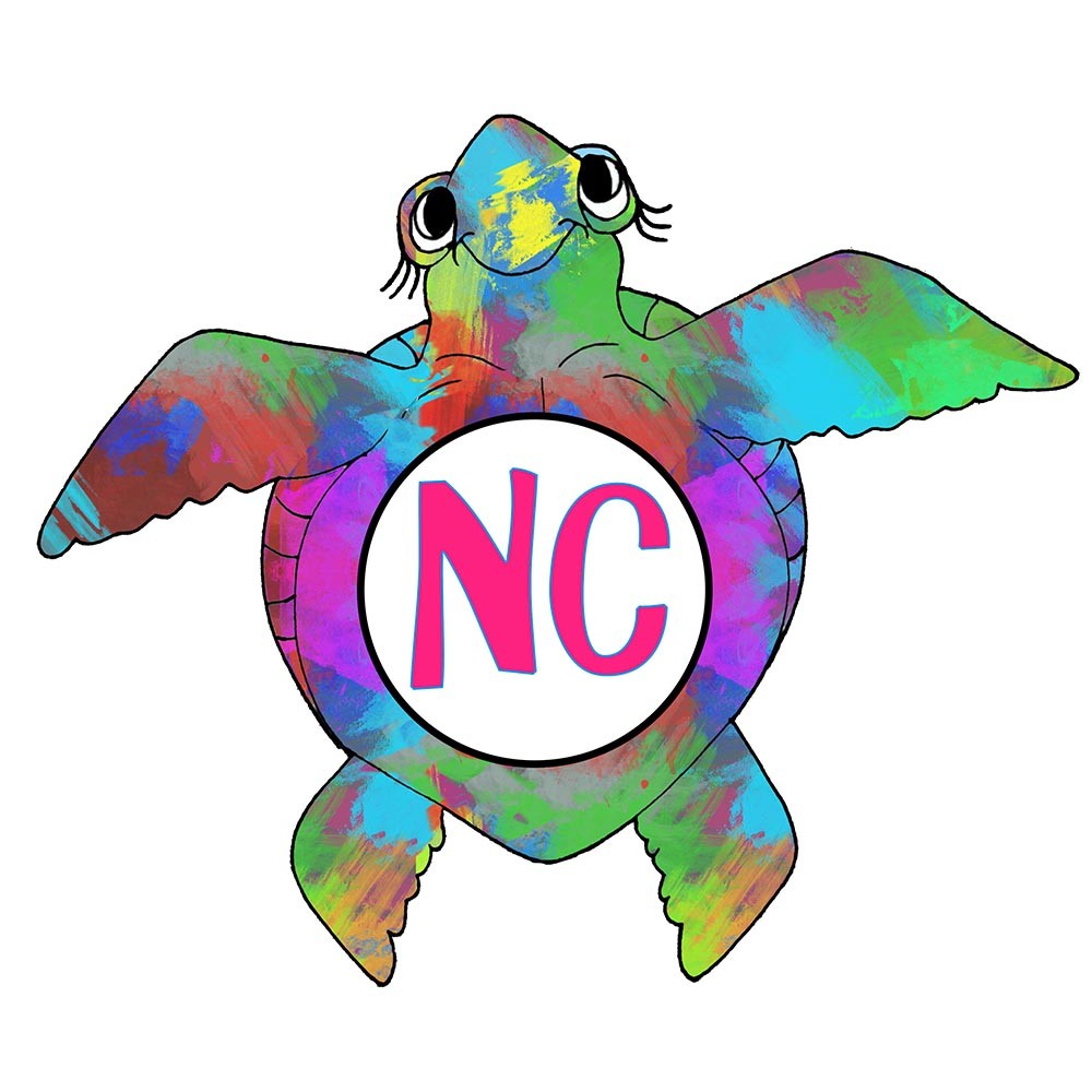 Decal Vinyl Sticker Sea Turtle – Multi Colors Made in USA