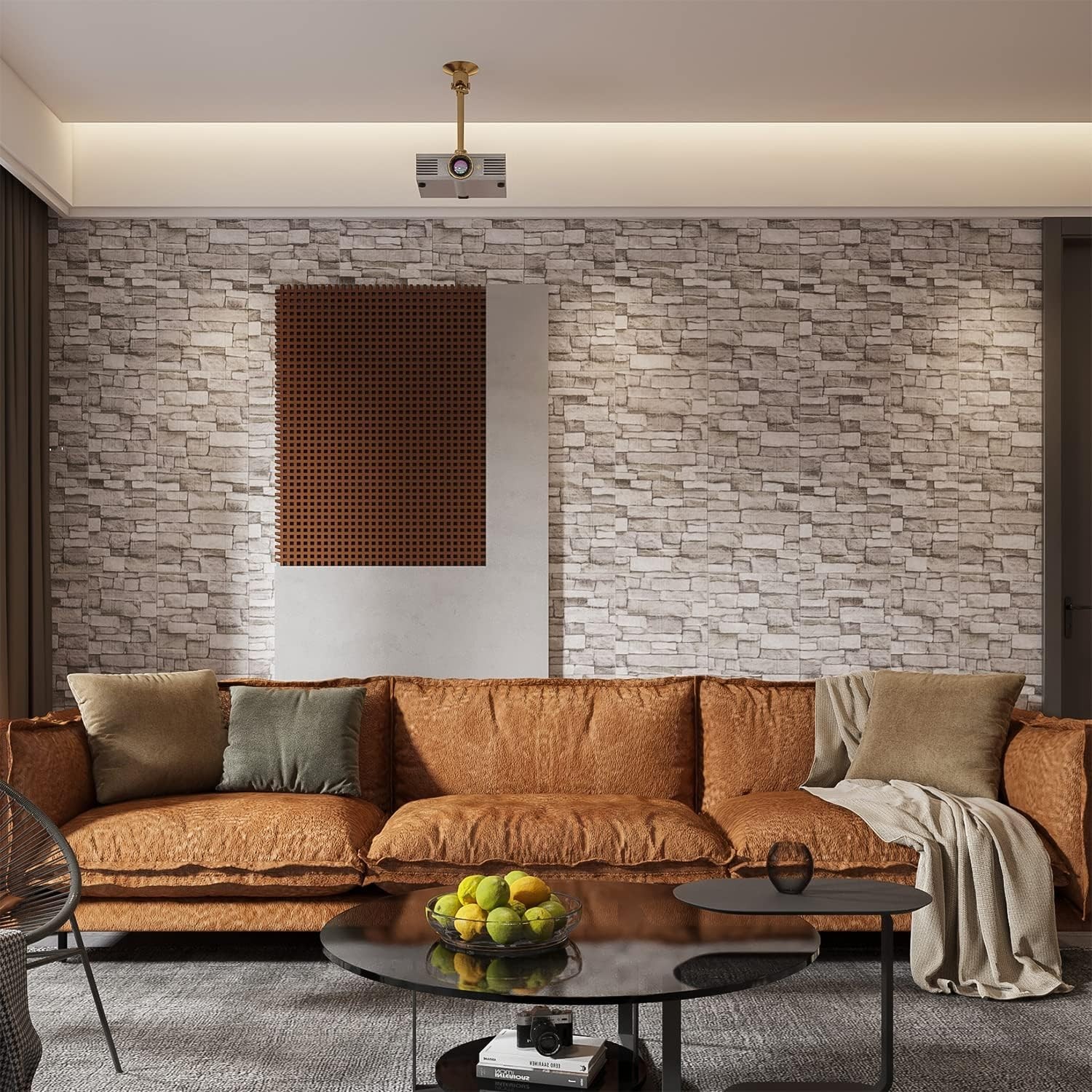 20PCS 3D Wall Panels Peel and Stick 3D Brick Wallpaper Peel and Stick Faux St…