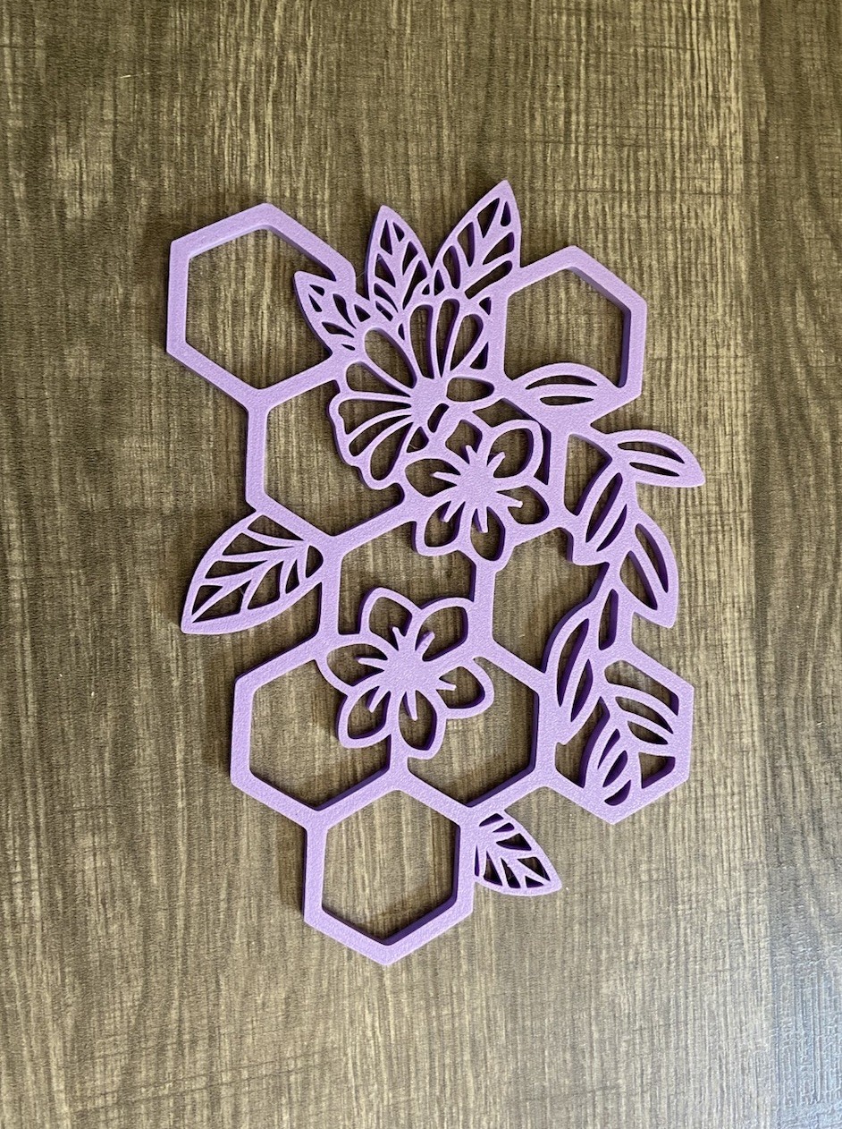Hexagon Flower Colorful Wall Home Room DIY Art Decor Nail /hair Tech Cubicle
