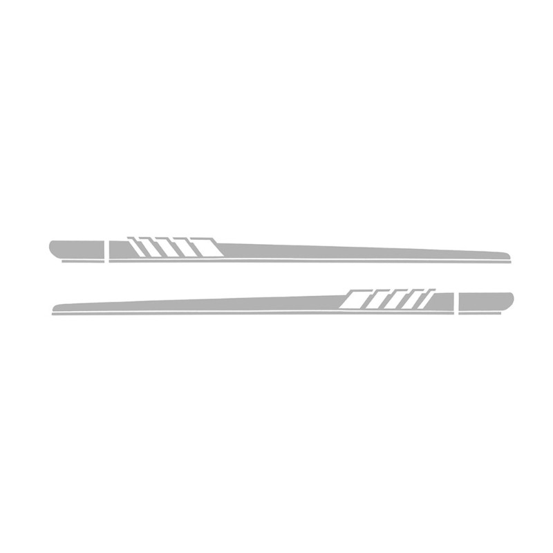 2Pcs Auto Body Decoration Stickers Universal Side Stripe Stickers Auto Accessory