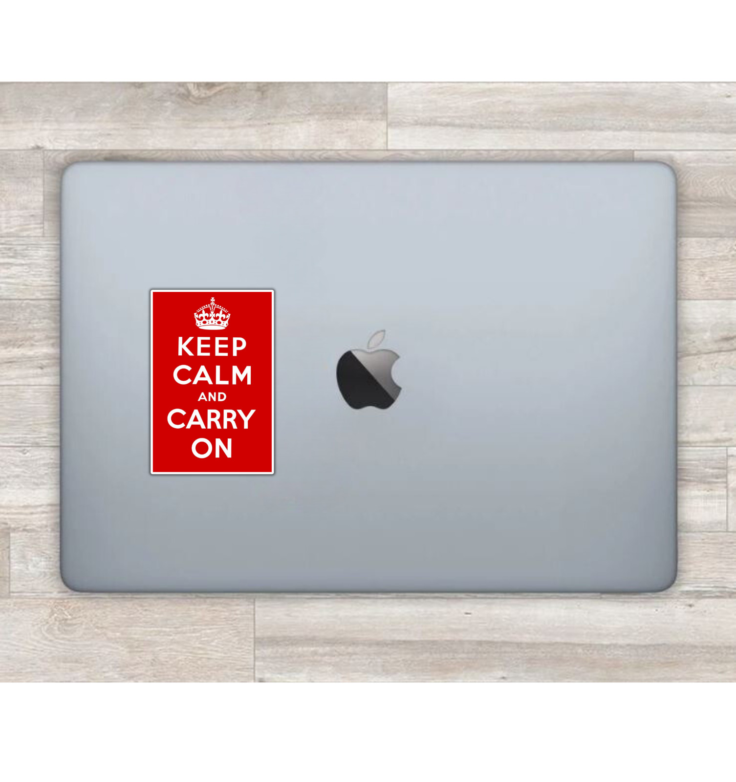 Keep Calm and Carry On Fridge Magnet or Laptop Sticker