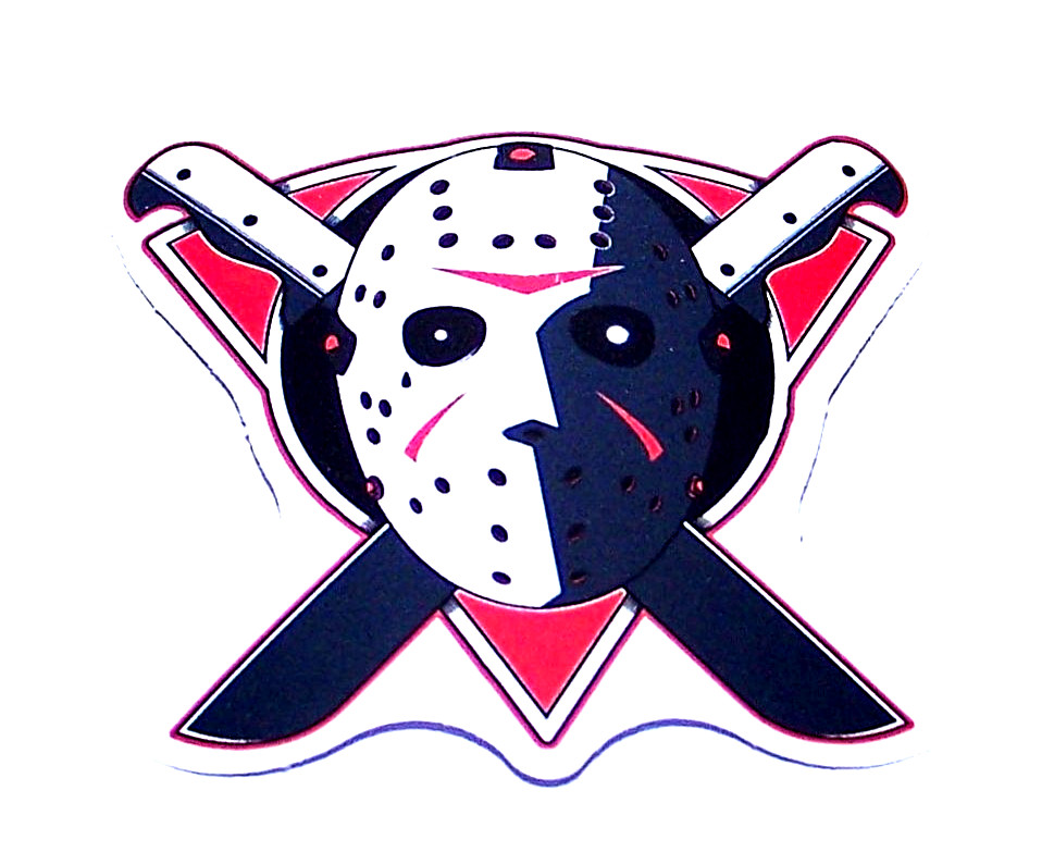 Friday the 13th Cut Sticker Decal Movie Horror Film – JASON VORHEES