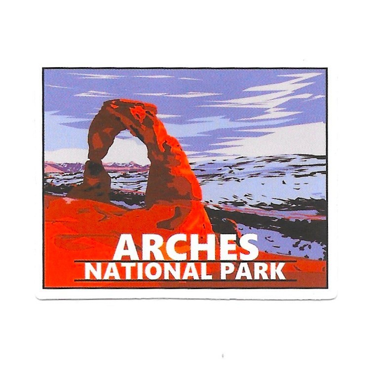 Arches National Park Utah Die Cut Sticker Journal Scrapbook Decal Souvenir