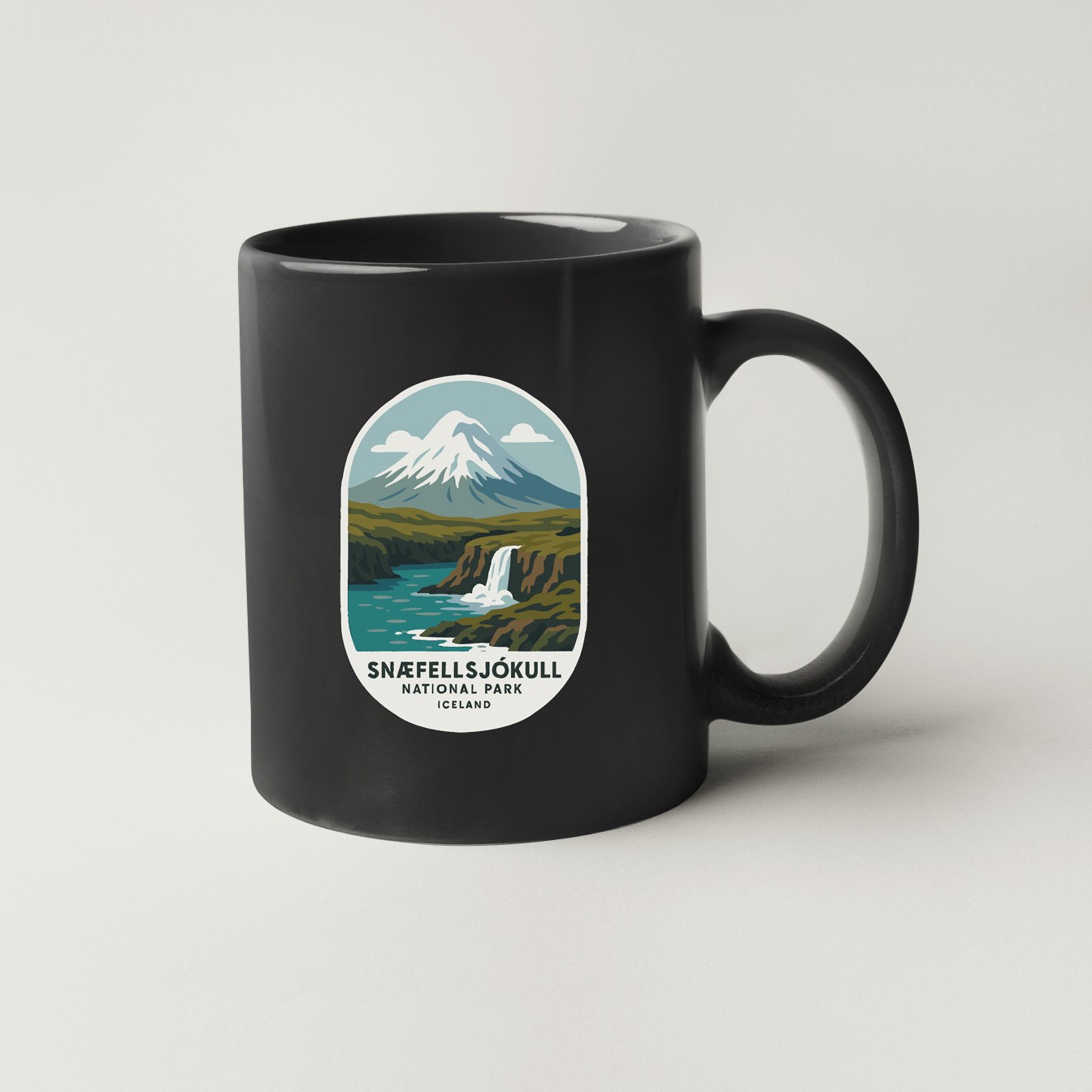 Snæfellsjökull Iceland National Park Sticker Decal Vinyl Die-Cut World
