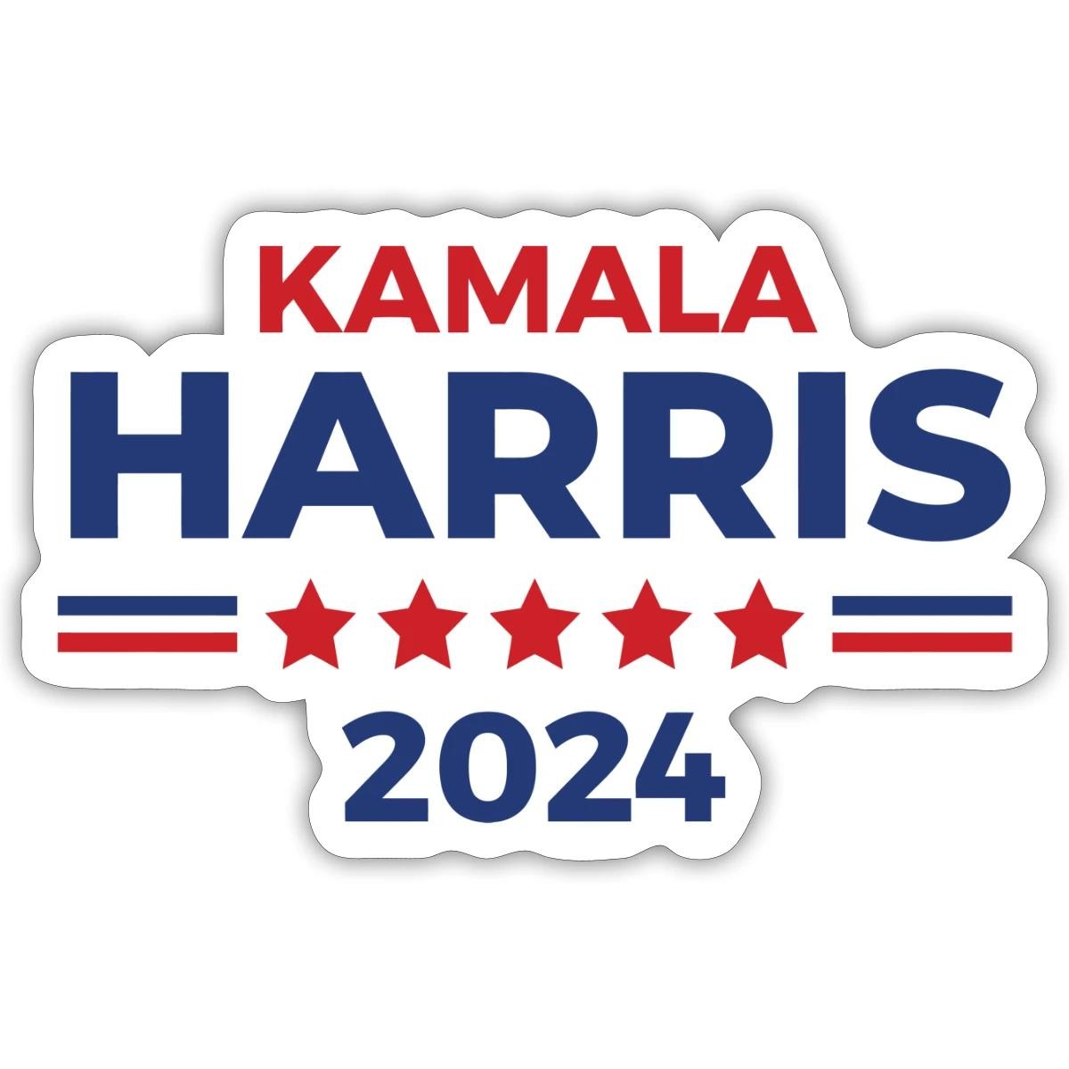 Kamala Harris 2024 Campaign Design (Stars) Sticker, max. 4 x 4"