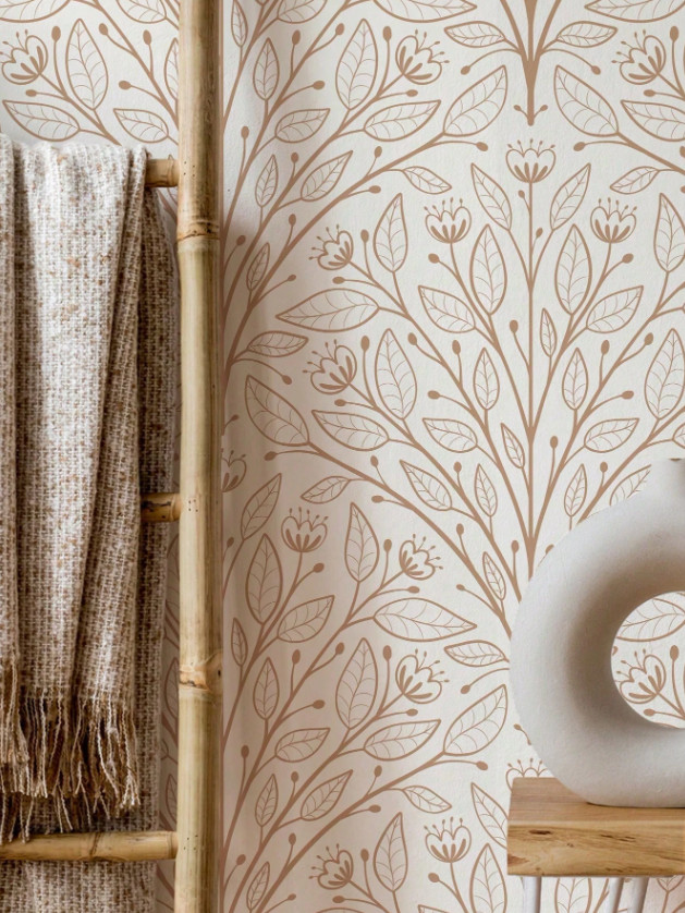 Peel Stick Wallpaper Leaves Waterproof Removable Wall Decal Art Home Decor 17.7x