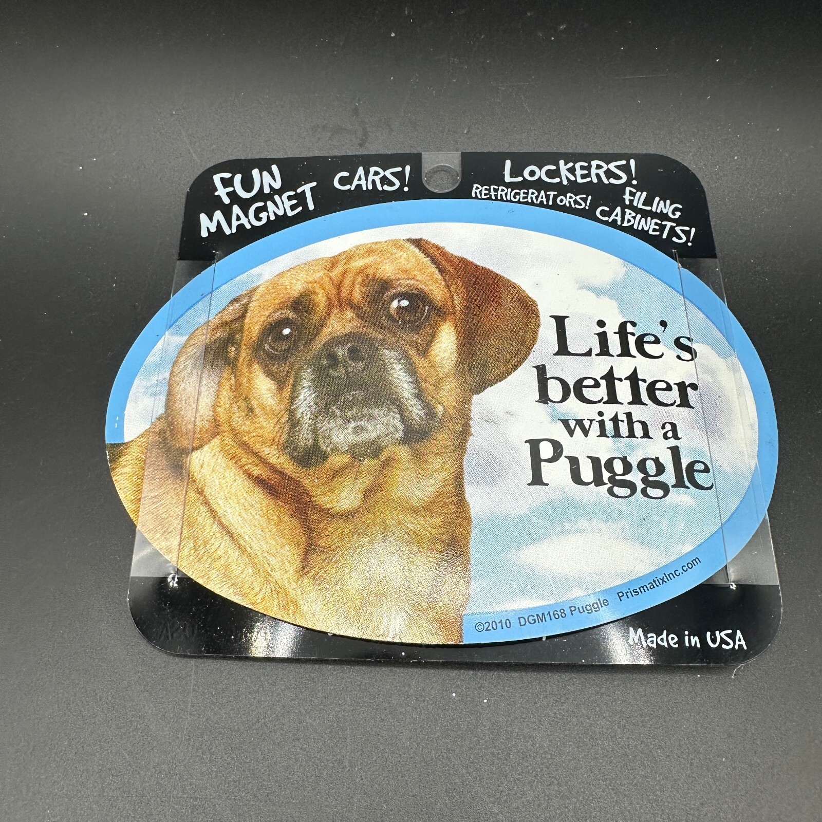 Life's better with a Dog Magnet Decal Oval Made in the USA Prismatix Pick Breed