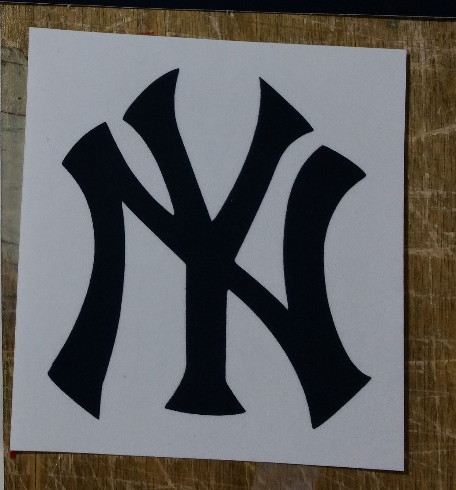 New York Yankees Decal Sticker for Beer Mug, Car or any Smooth Surface