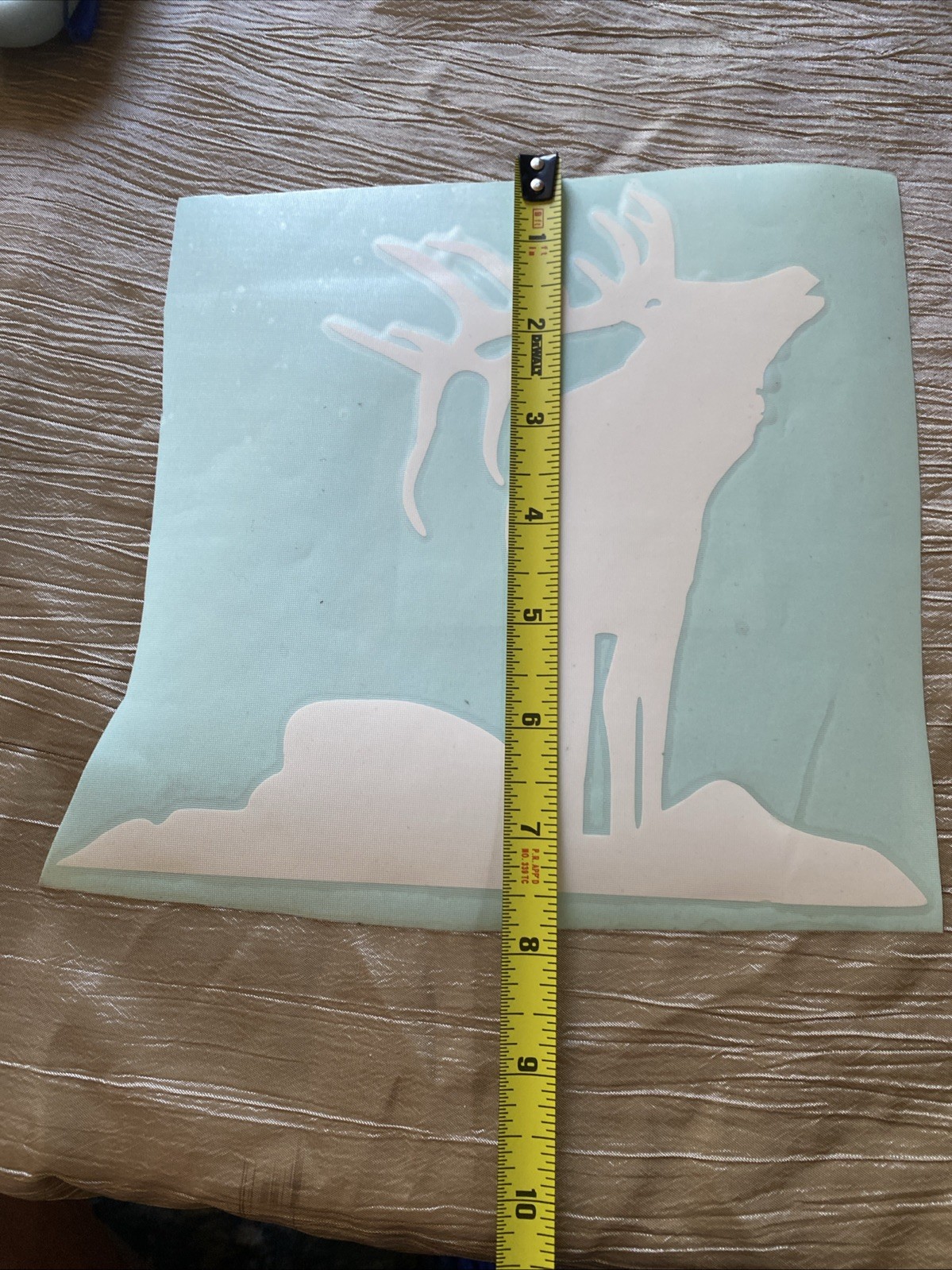 Elk Decal Sticker, 8.5”x8” White Vinyl