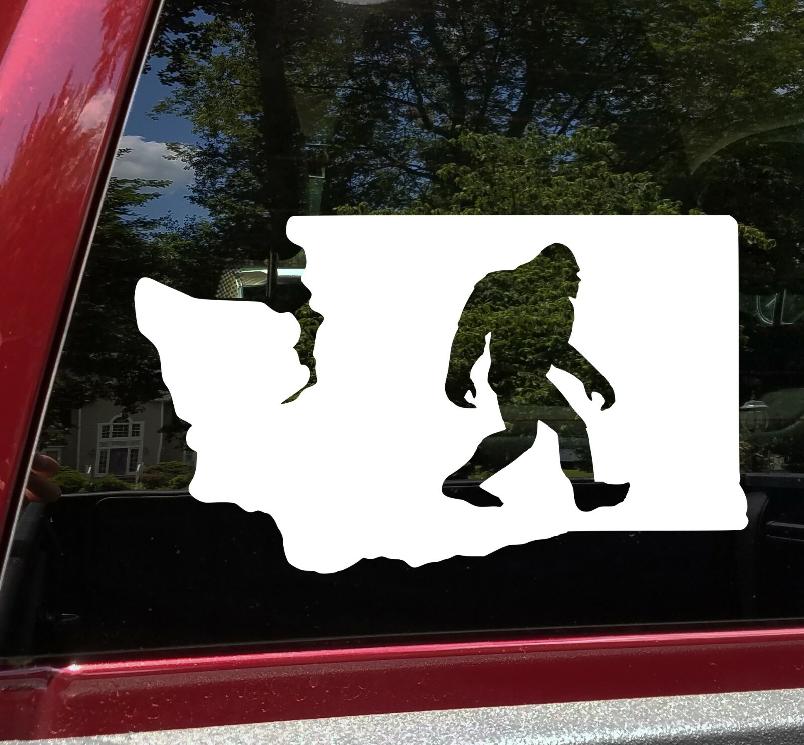 Washington State Bigfoot Vinyl Decal V1 – Sasquatch PNW – Die Cut Decal WA