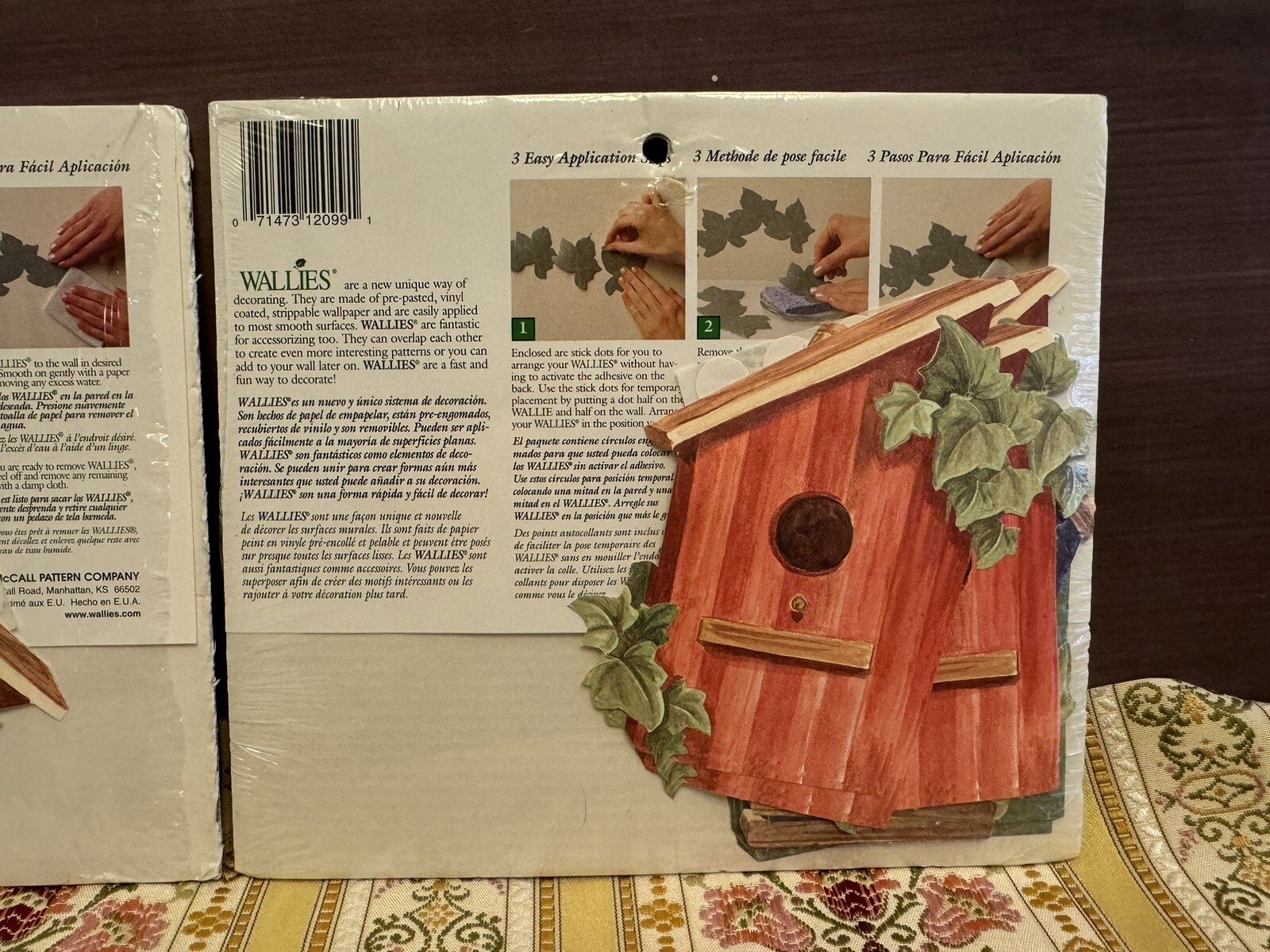 Wallies Wallpaper Cutouts Birdhouse 25 Pieces LOT of 2