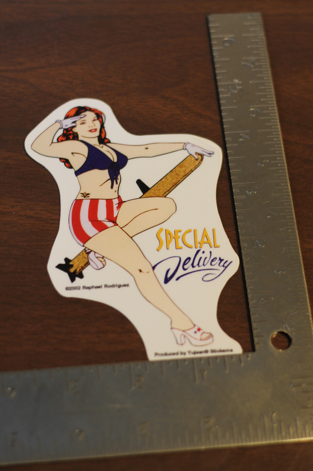 NEW RAPHAEL RODRIGUEZ SPECIAL DELIVERY PINUP STICKER