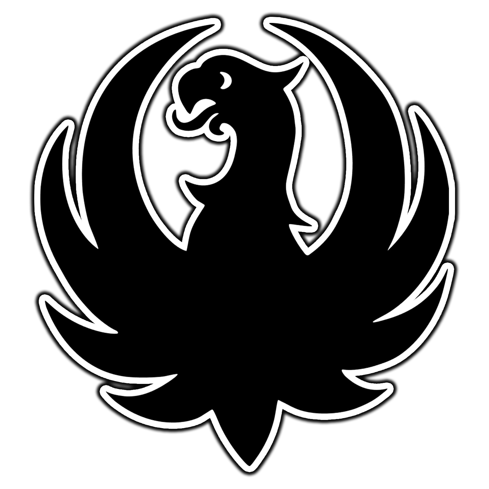 Ruger Black Logo #2 Sticker Waterproof Vinyl Decal Die-Cut Car