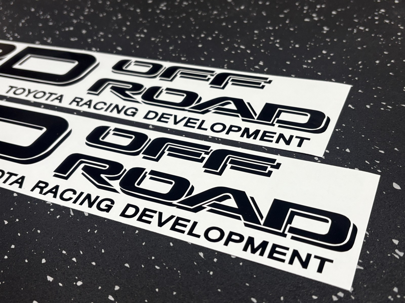 2x Black TRD Off Road Vinyl Decal fit Tacoma 4Runner Tundra Truck (Indr/Outdoor)