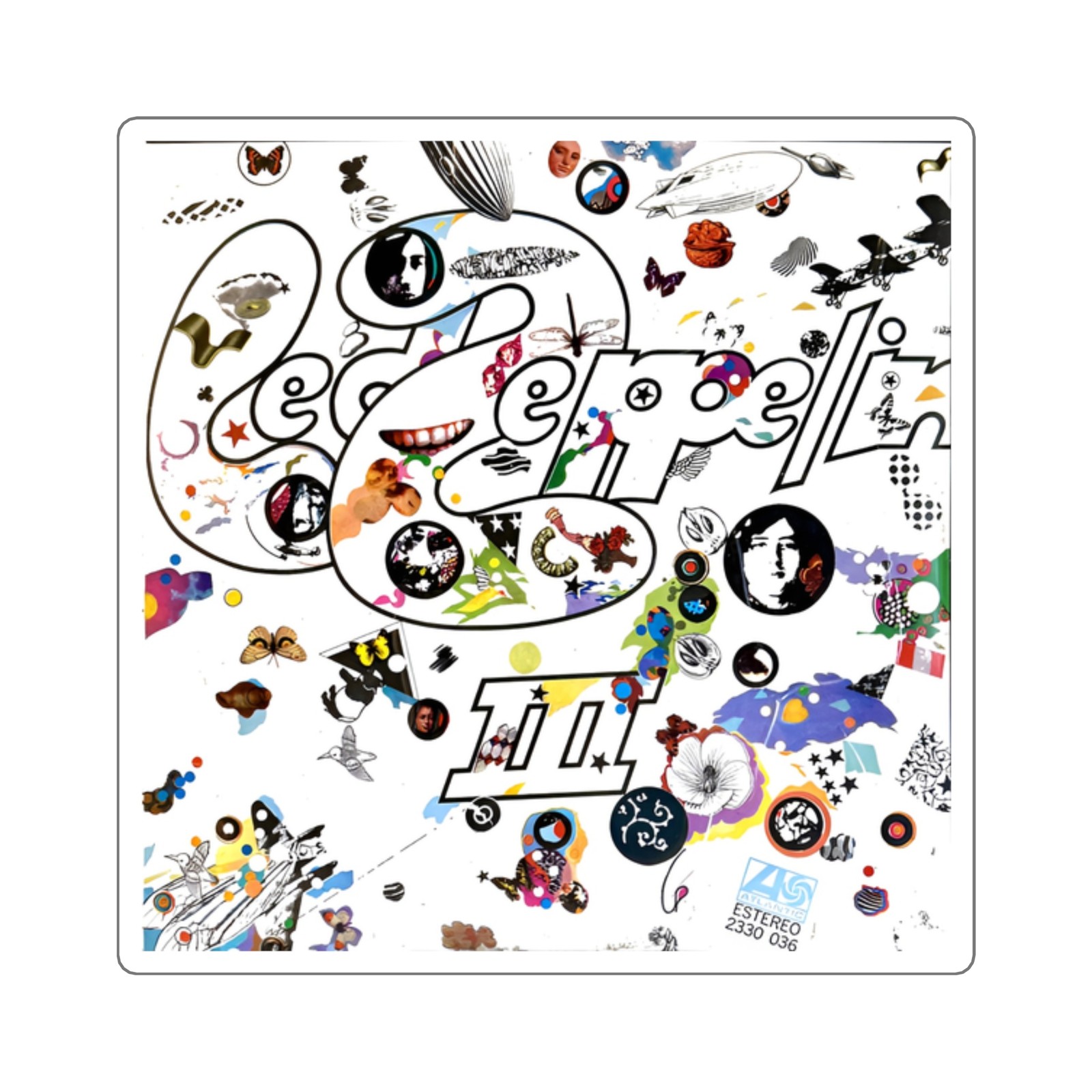Led Zeppelin “Led Zeppelin III” Sticker | Classic Rock Album Decal
