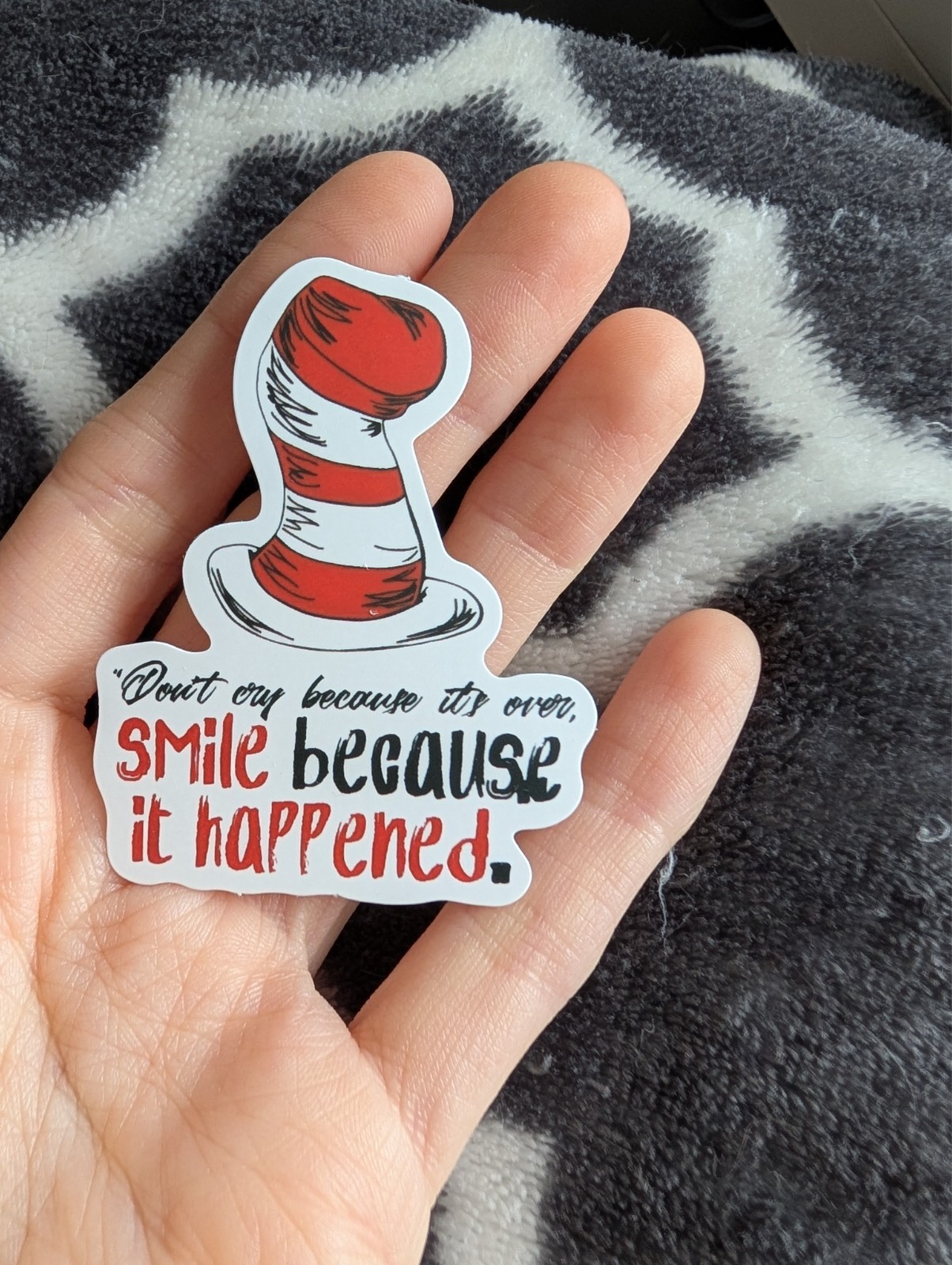 Dr Seuss Sticker | Whimsical Cartoon Vinyl, Inspirational