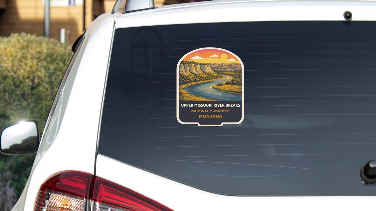 Upper Missouri River Breaks Sticker Decal Vinyl Die-Cut US National Monuments