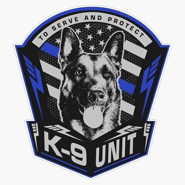 Police, K9 Unit Vinyl Die Cut Sticker