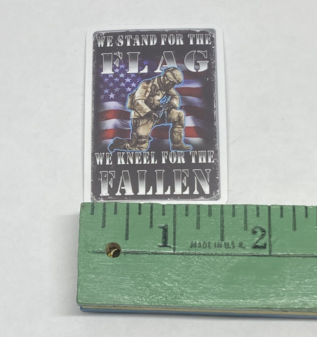 “We Kneel For The Fallen” Sticker Military Veteran USA Vinyl Decal Souvenir Tc6