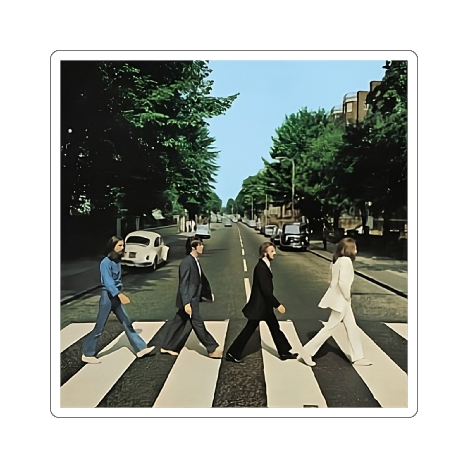 The Beatles “Abbey Road” Album Sticker | Vintage Classic Rock Decal