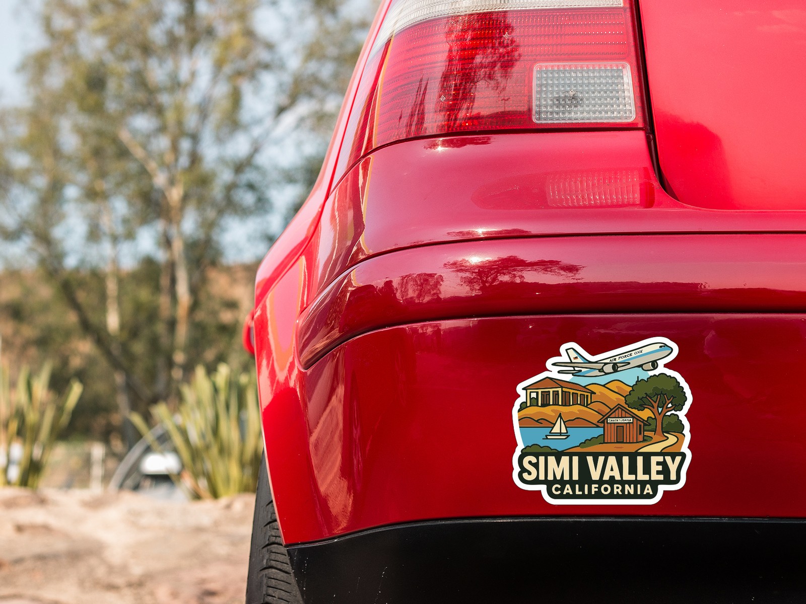 Simi Valley California Sticker Decal Vinyl Die-Cut City Skyline Landmark Design