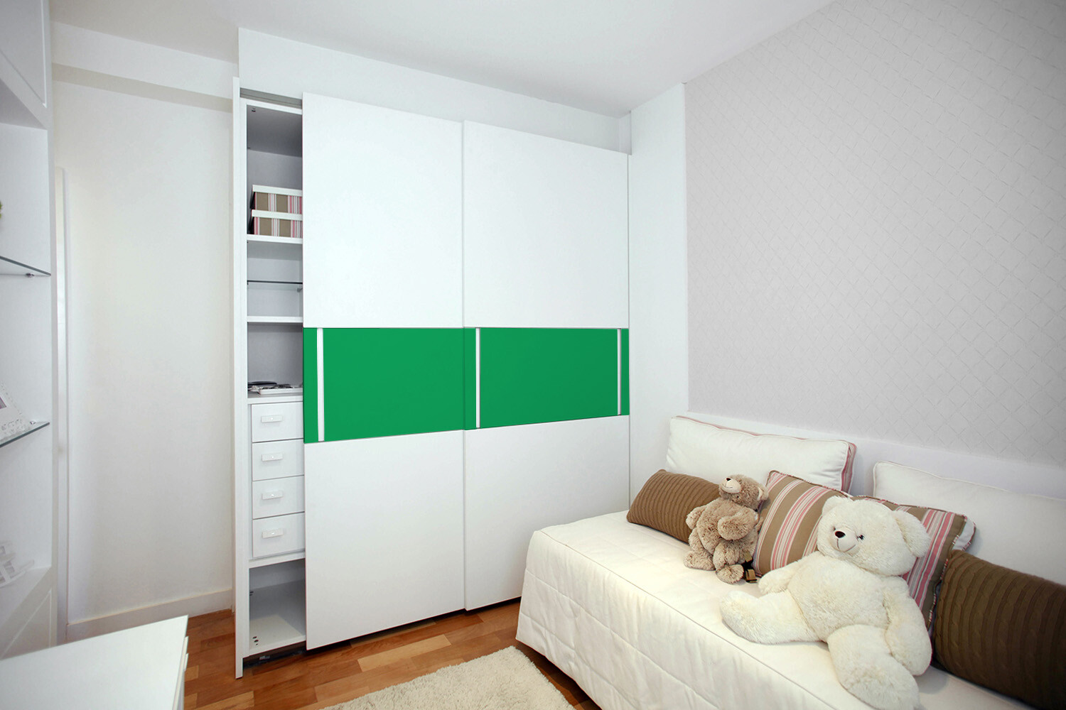 Worktop Covering Decorative Stickers Self Adhesive Vinyl Wrap Green 100×50