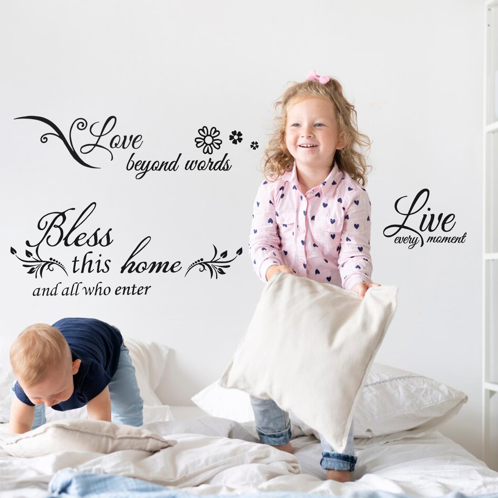 Inspirational Wall Decals Home Decor Motivational Quotes Stickers 23.6x11in