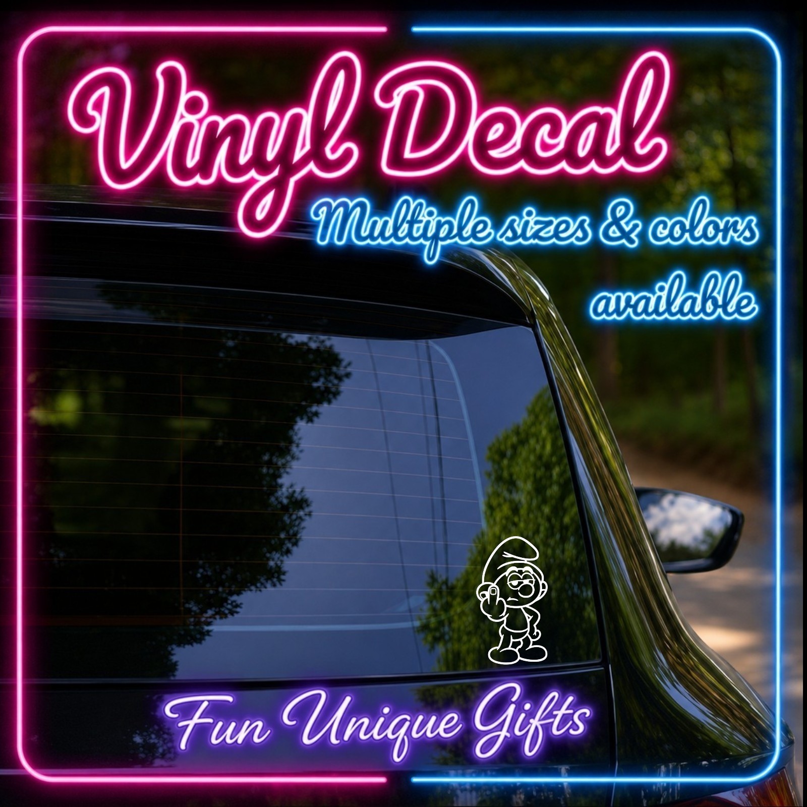 Smurf Vinyl Decal Sticker -Multiple Colors & Sizes- SHIPS FREE