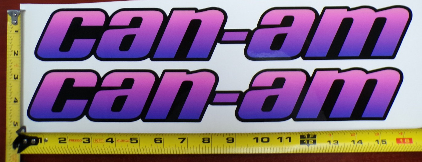 CAN-AM MAVERICK X3 R GRAPHIC DECAL STICKER USA MADE PINK PURPLE GRADIENT THICK