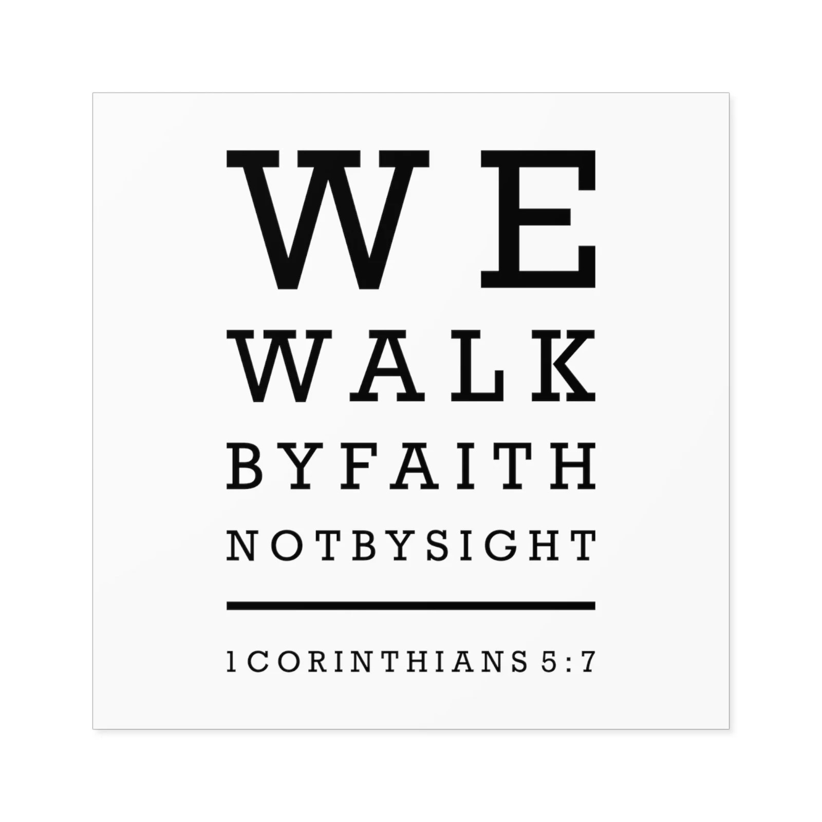 We walk by faith Vinyl Die Cut Car Decal Sticker charlie kirk- FREE SHIP!!