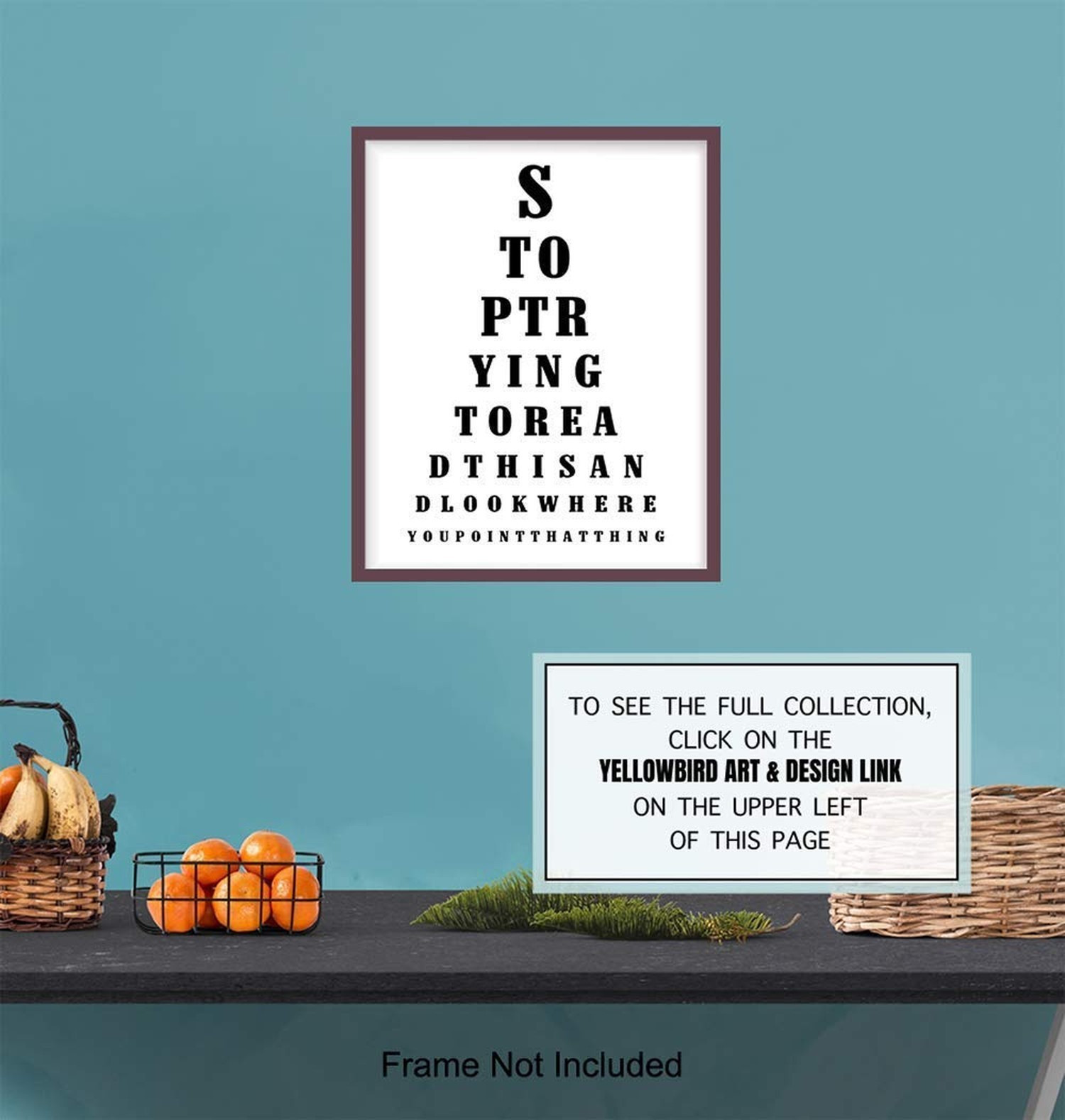 Bathroom Art Print – Funny Typography Wall Art Poster – Chic Modern Home Deco…