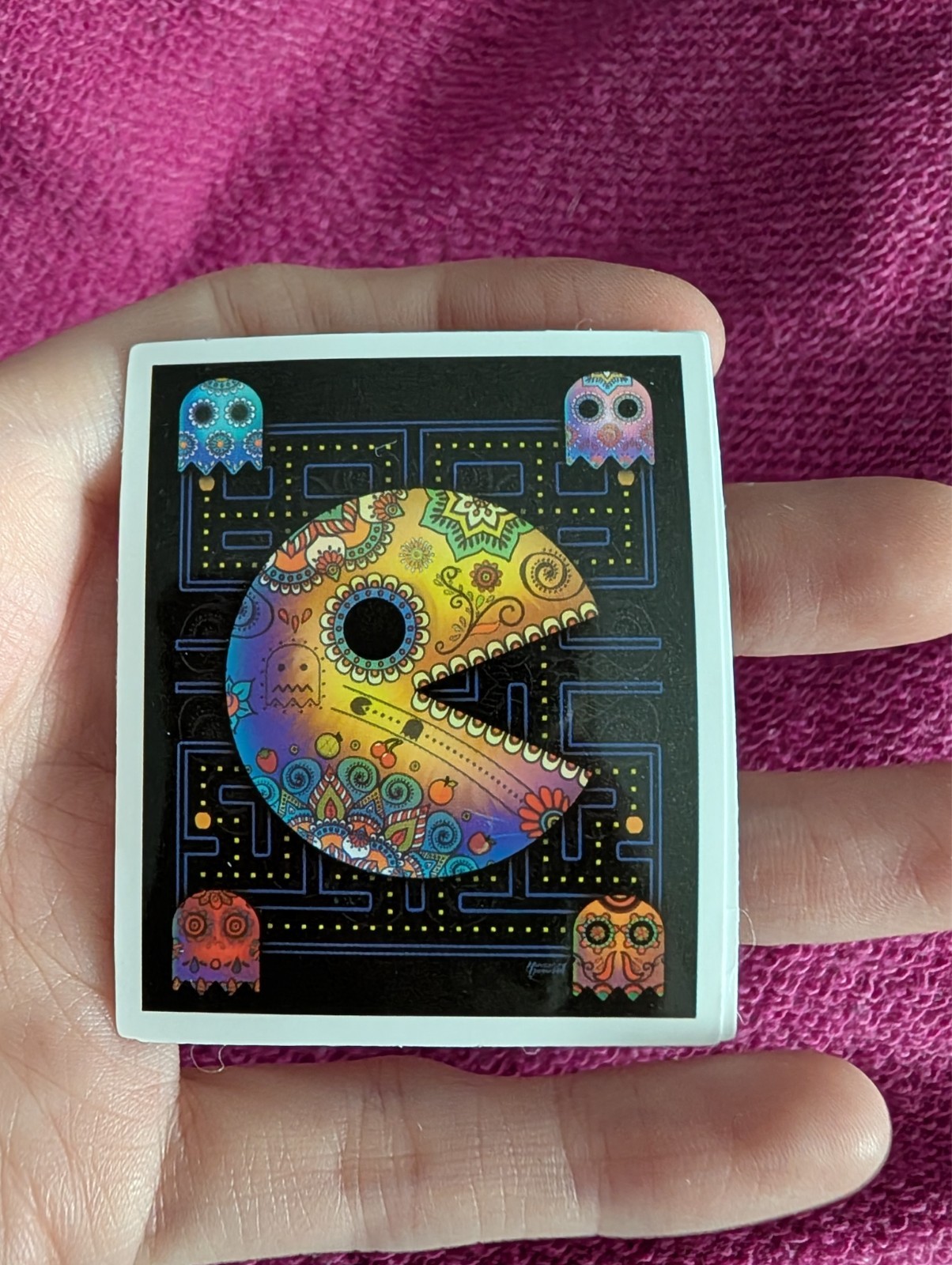 Pac-Man Sticker – Retro Arcade, Video Game, Blinky, Ghost, Pinky, Clyde